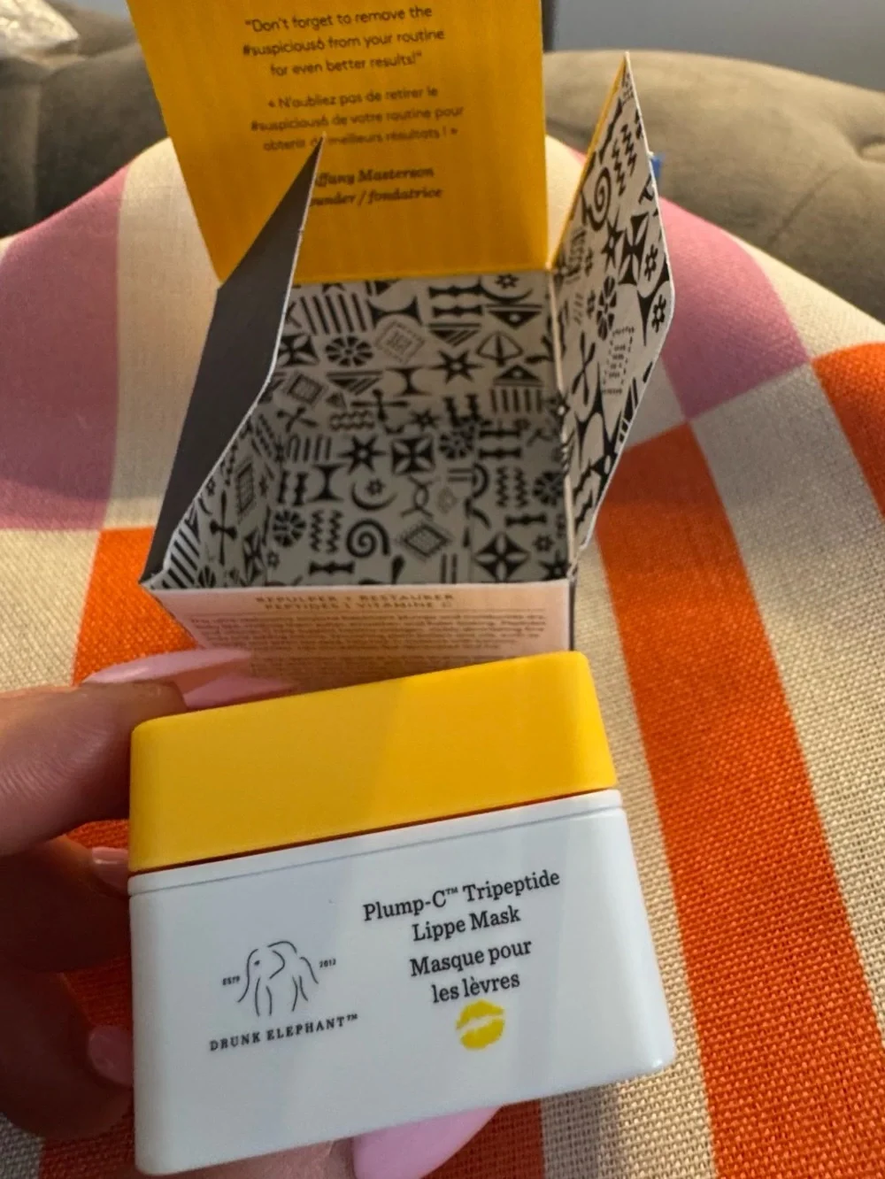 Drunk Elephant Plump-C Tripeptide Lippe Mask with Vitamin C